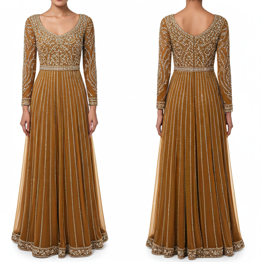 Sequin and beadwork fabric detail